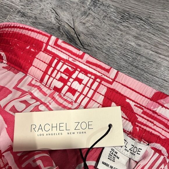 Rachel Zoe NWT boho red pink wide leg pant - M - Picture 6 of 8